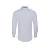 SOL'S Men's Opal Grey Baxter Long Sleeve Contrast Fitted Shirt