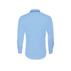 SOL'S Men's Sky Blue/Navy Baxter Long Sleeve Contrast Fitted Shirt