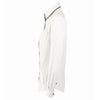 SOL'S Women's White/Black Baxter Long Sleeve Contrast Fitted Shirt