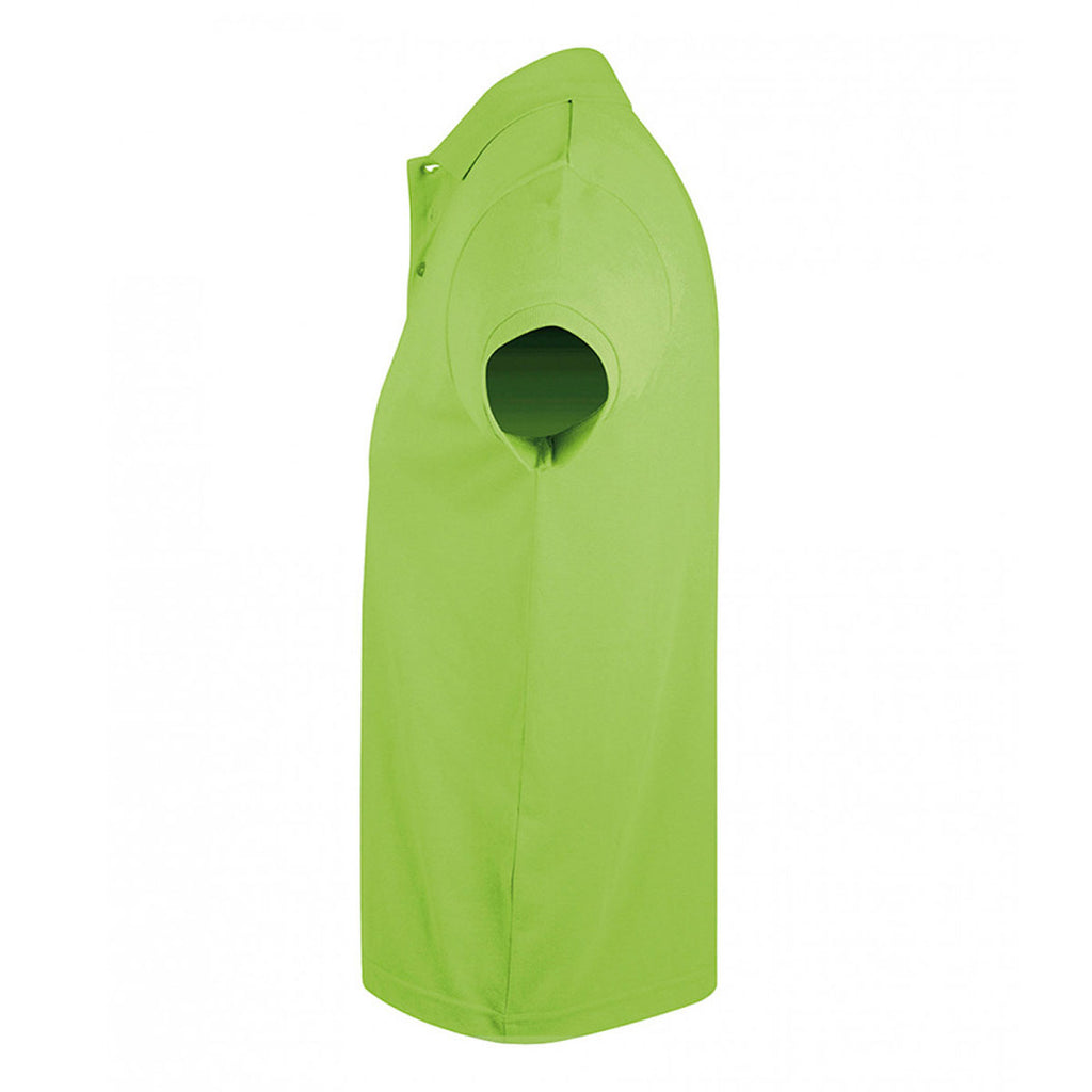 SOL'S Men's Apple Green Prime Poly/Cotton Pique Polo Shirt