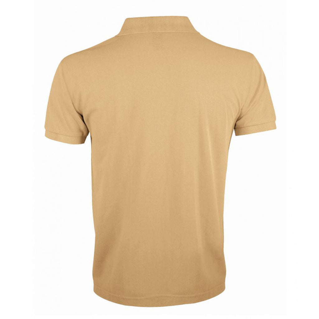 SOL'S Men's Sand Prime Poly/Cotton Pique Polo Shirt