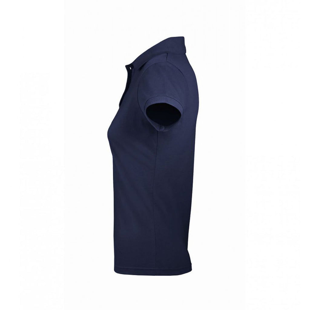 SOL'S Women's French Navy Prime Poly/Cotton Pique Polo Shirt