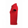 SOL'S Women's Red Prime Poly/Cotton Pique Polo Shirt