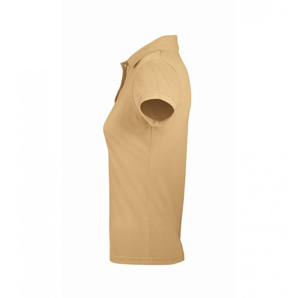 SOL'S Women's Sand Prime Poly/Cotton Pique Polo Shirt