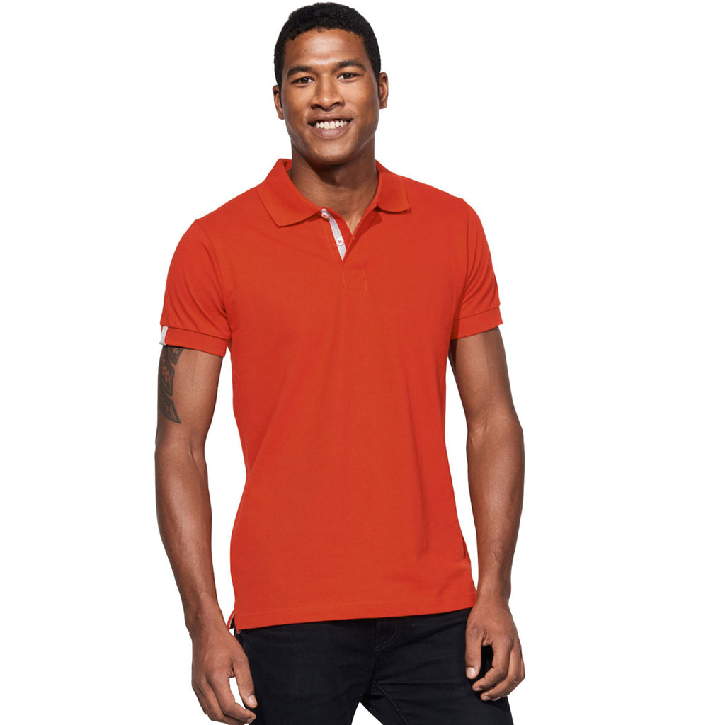 SOL'S Men's Burnt Orange Portland Cotton Pique Polo Shirt
