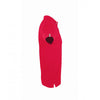 SOL'S Men's Red Portland Cotton Pique Polo Shirt
