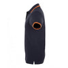 SOL'S Men's French Navy/Neon Orange Pasadena Tipped Cotton Pique Polo Shirt
