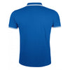 SOL'S Men's Royal/White Pasadena Tipped Cotton Pique Polo Shirt
