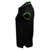 SOL'S Women's Black/Lime Pasadena Tipped Cotton Pique Polo Shirt