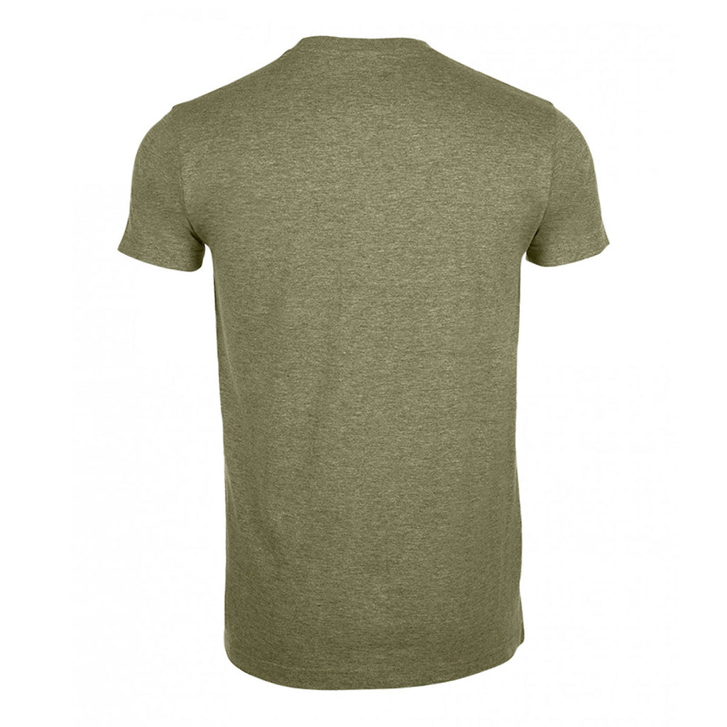 SOL'S Men's Heather Khaki Imperial Fit T-Shirt