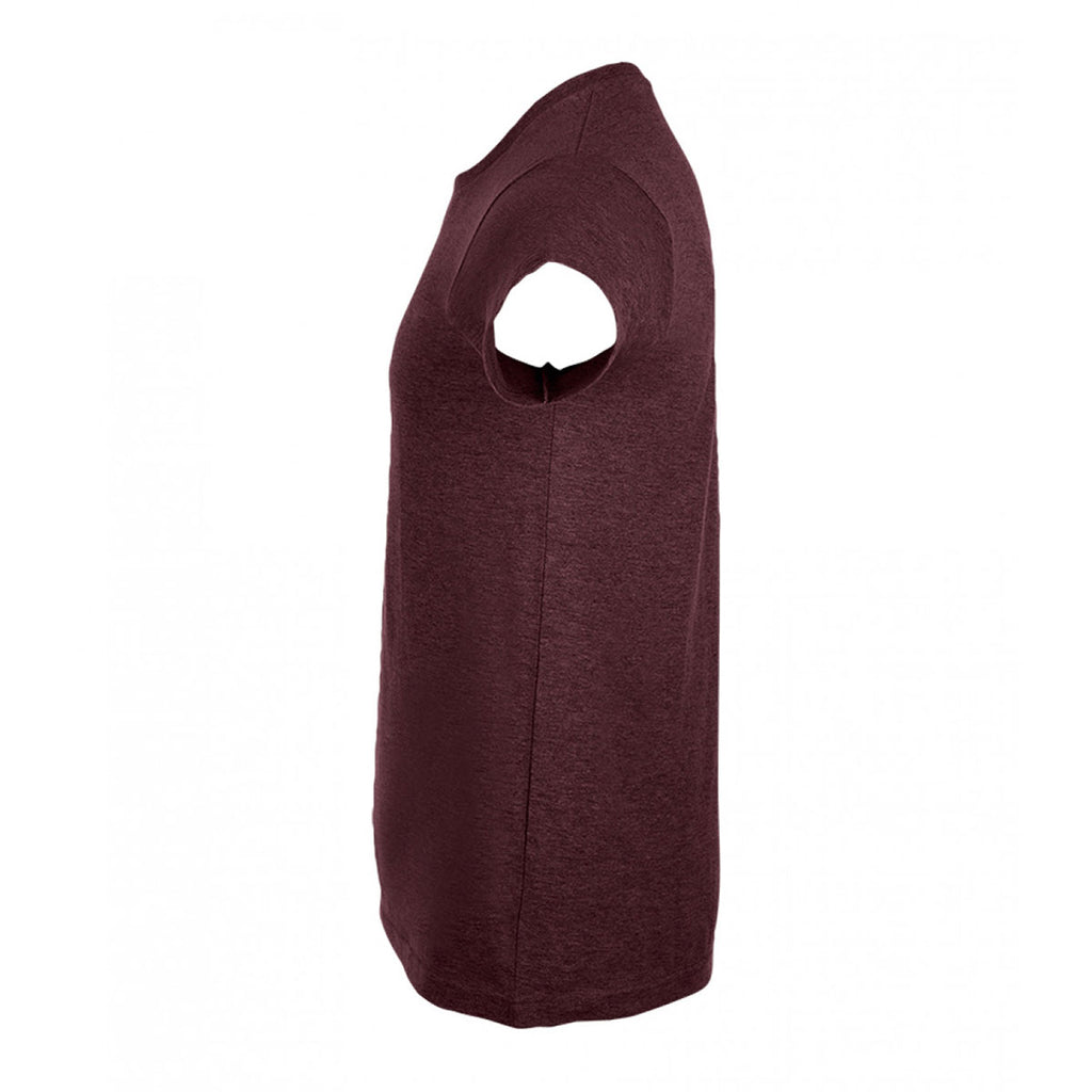 SOL'S Men's Heather Oxblood Imperial Fit T-Shirt