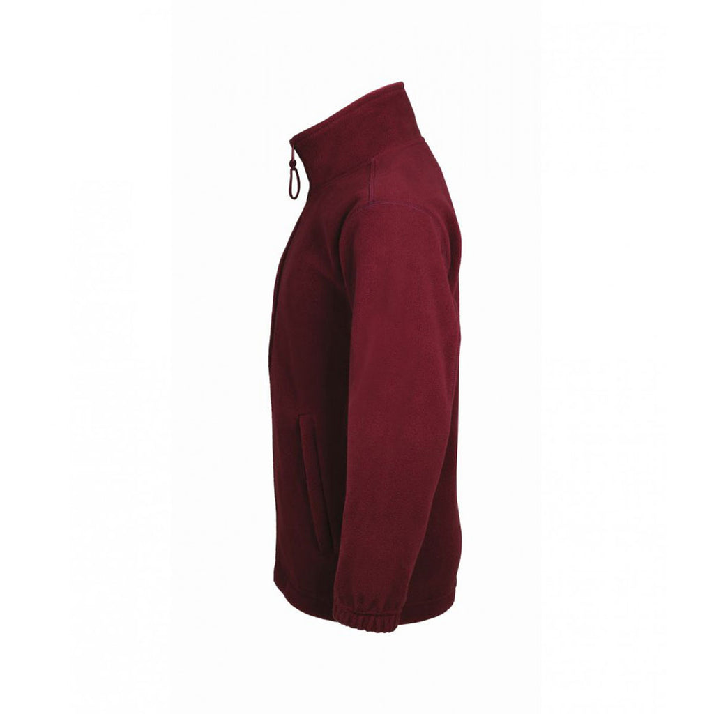 SOL'S Youth Burgundy North Fleece Jacket