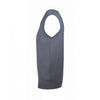 SOL'S Men's Grey Gentlemen Sleeveless Cotton Acrylic V Neck Sweater