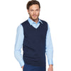 SOL'S Men's Navy Gentlemen Sleeveless Cotton Acrylic V Neck Sweater