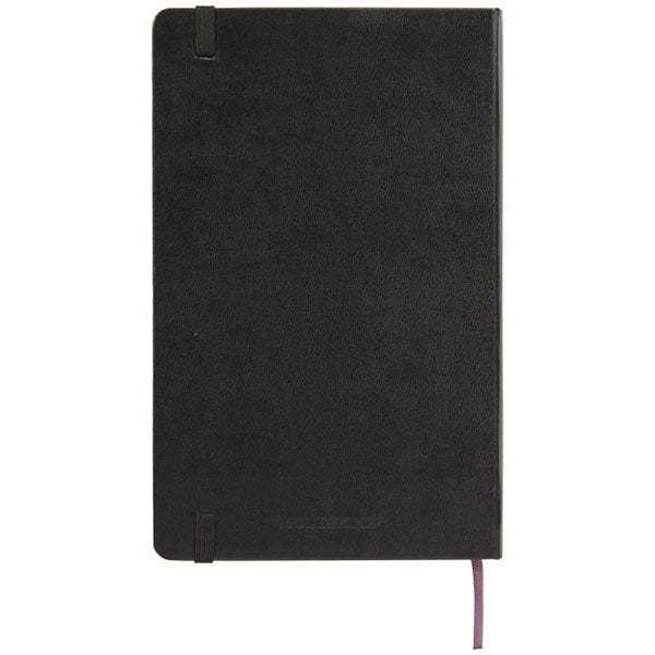 Moleskine Solid Black Classic Large Hard Cover Ruled Notebook