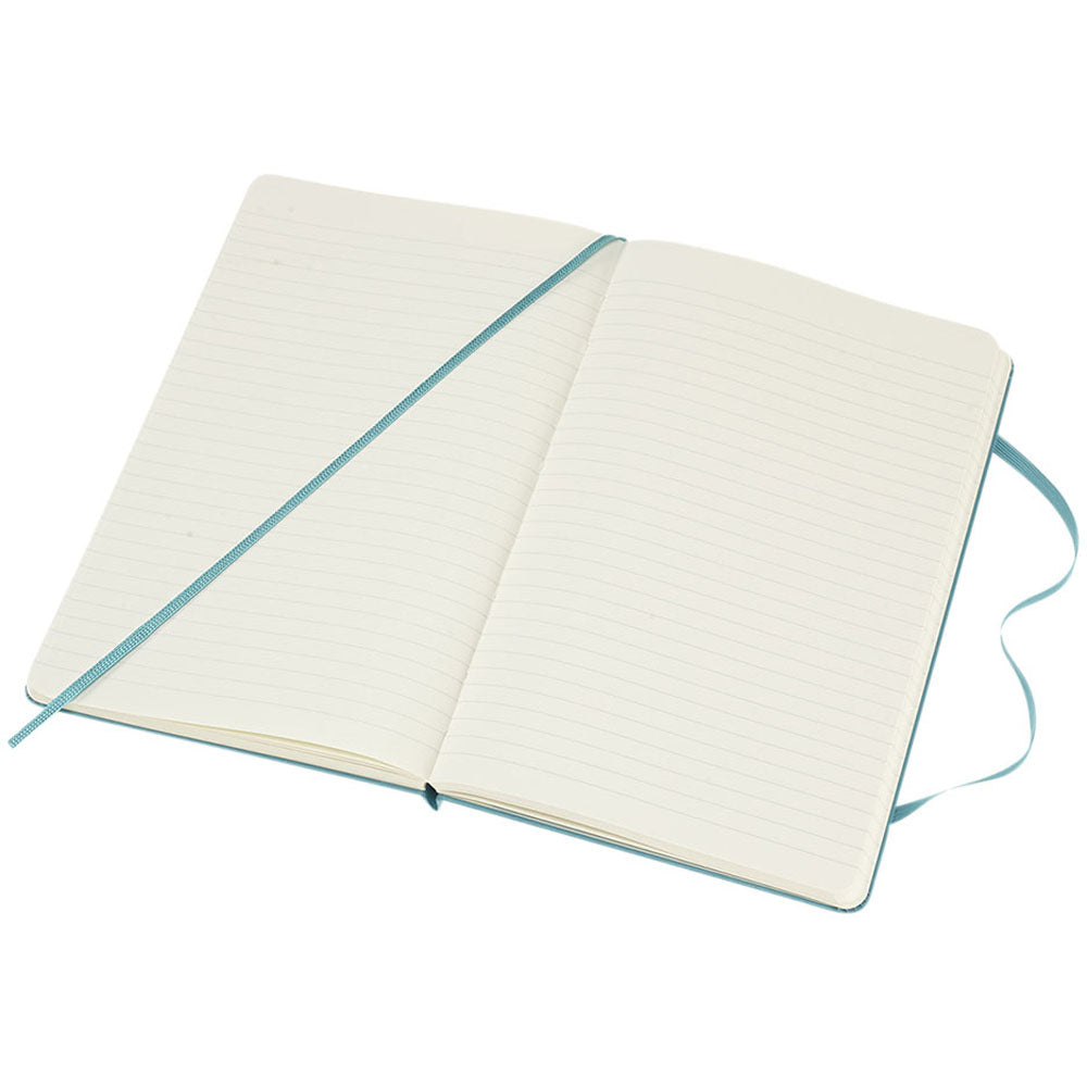 Moleskine Reef Blue Classic Large Hard Cover Ruled Notebook