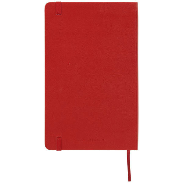 Moleskine Scarlet Red Classic Large Hard Cover Ruled Notebook