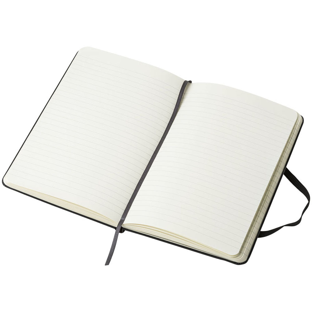Moleskine Solid Black Classic Medium Hard Cover Ruled Notebook