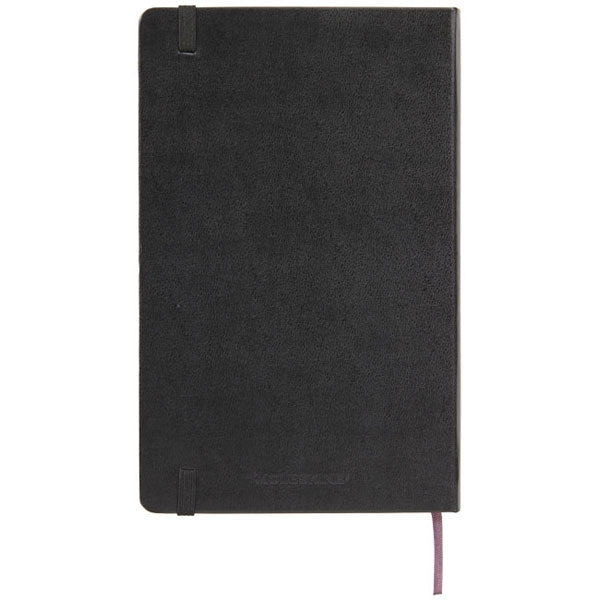 Moleskine Solid Black Classic Pocket Hard Cover Ruled Notebook