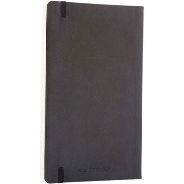 Moleskine Solid Black Classic Large Soft Cover Ruled Notebook