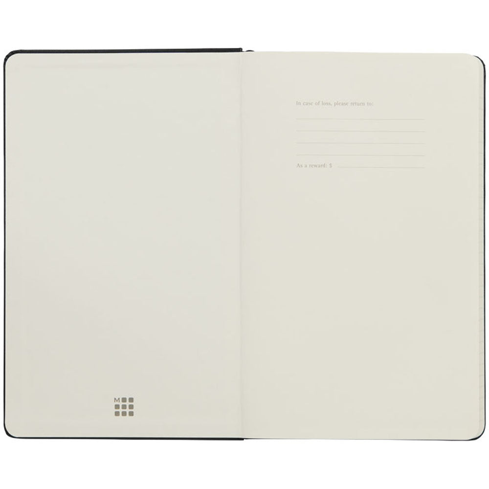 Moleskine Solid Black Classic Large Hard Cover Plain Notebook