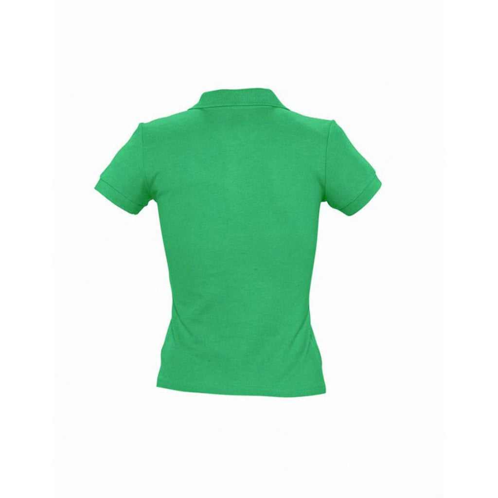 SOL'S Women's Kelly Green People Cotton Pique Polo Shirt