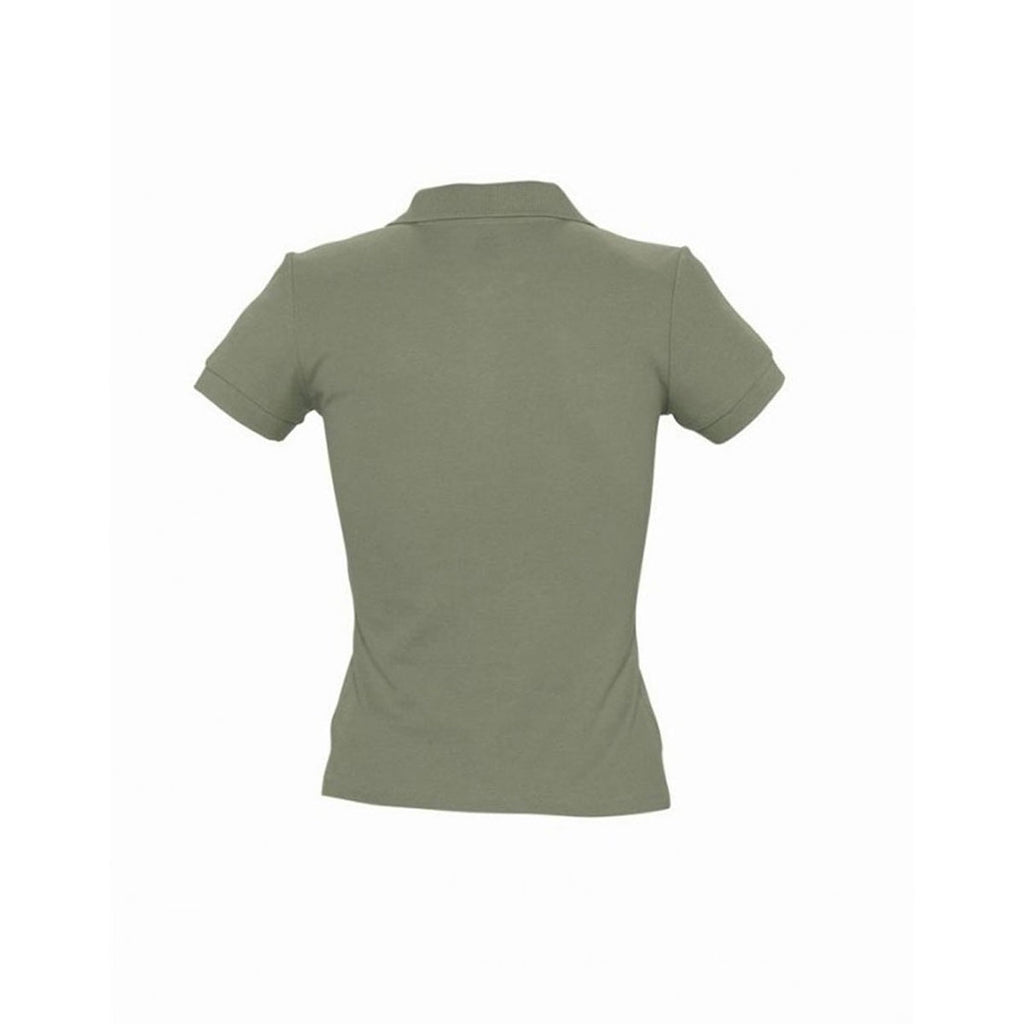 SOL'S Women's Khaki People Cotton Pique Polo Shirt