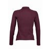 SOL'S Women's Burgundy Podium Long Sleeve Cotton Pique Polo Shirt