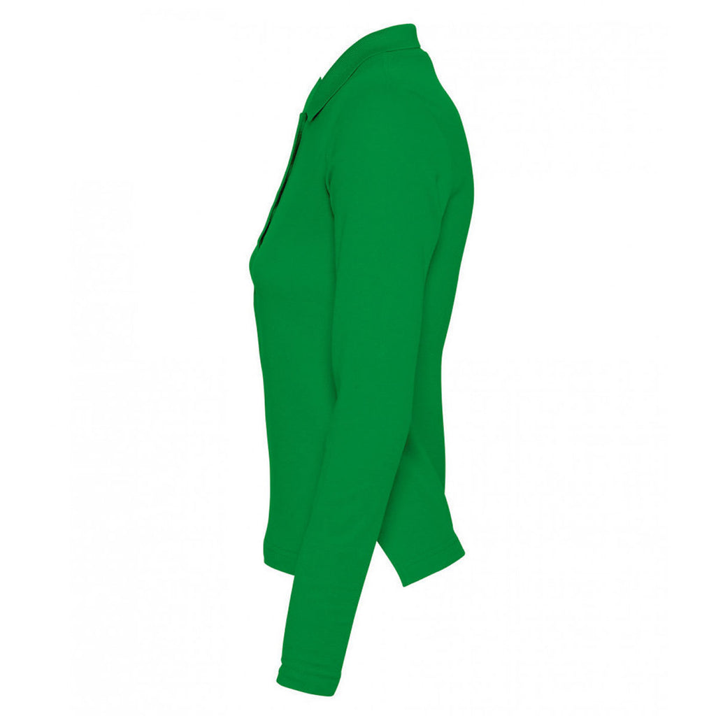 SOL'S Women's Kelly Podium Long Sleeve Cotton Pique Polo Shirt