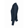 SOL'S Women's Navy Podium Long Sleeve Cotton Pique Polo Shirt