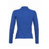 SOL'S Women's Royal Blue Podium Long Sleeve Cotton Pique Polo Shirt