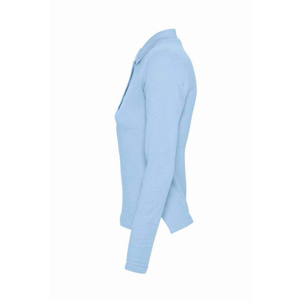 SOL'S Women's Sky Podium Long Sleeve Cotton Pique Polo Shirt
