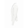 SOL'S Women's White Podium Long Sleeve Cotton Pique Polo Shirt