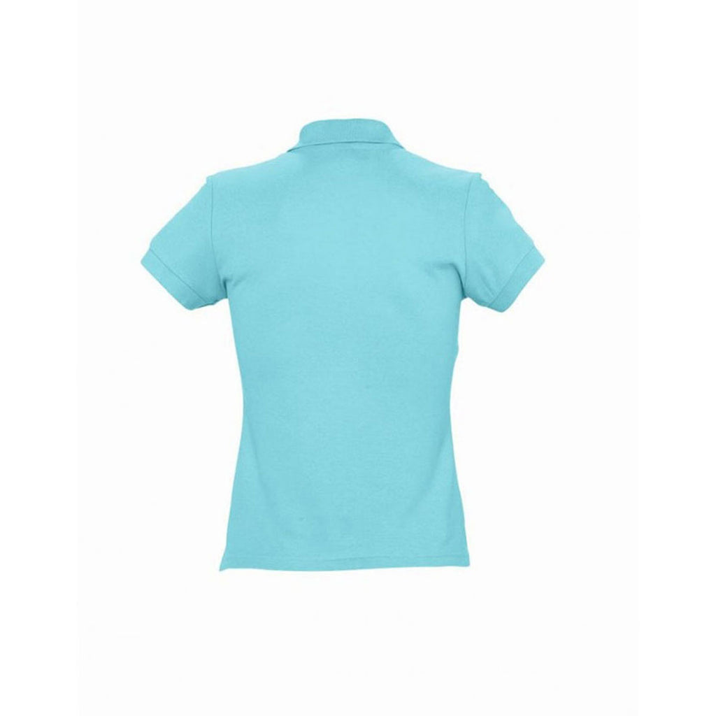 SOL'S Women's Atoll Blue Passion Cotton Pique Polo Shirt
