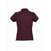 SOL'S Women's Burgundy Passion Cotton Pique Polo Shirt