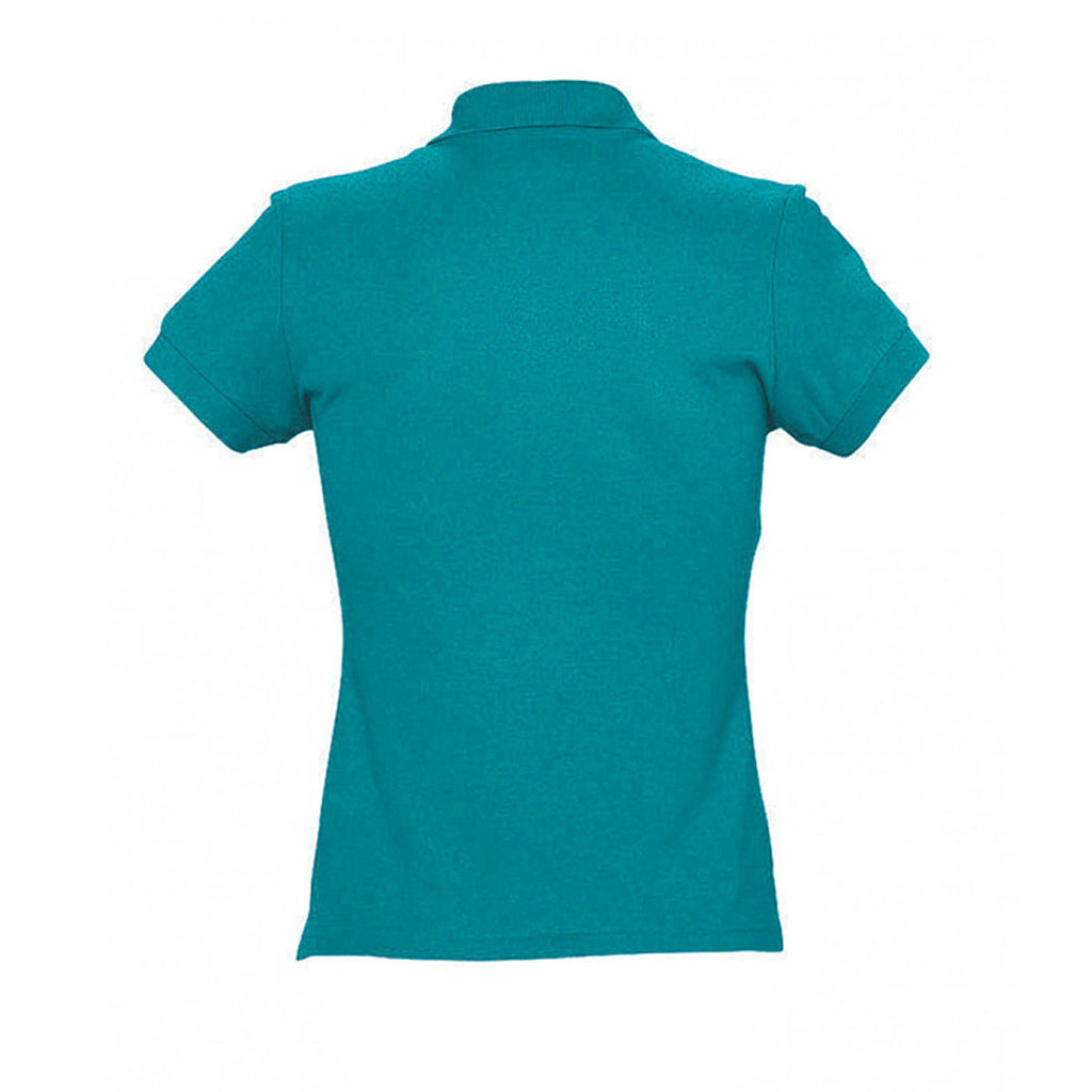 SOL'S Women's Duck Blue Passion Cotton Pique Polo Shirt