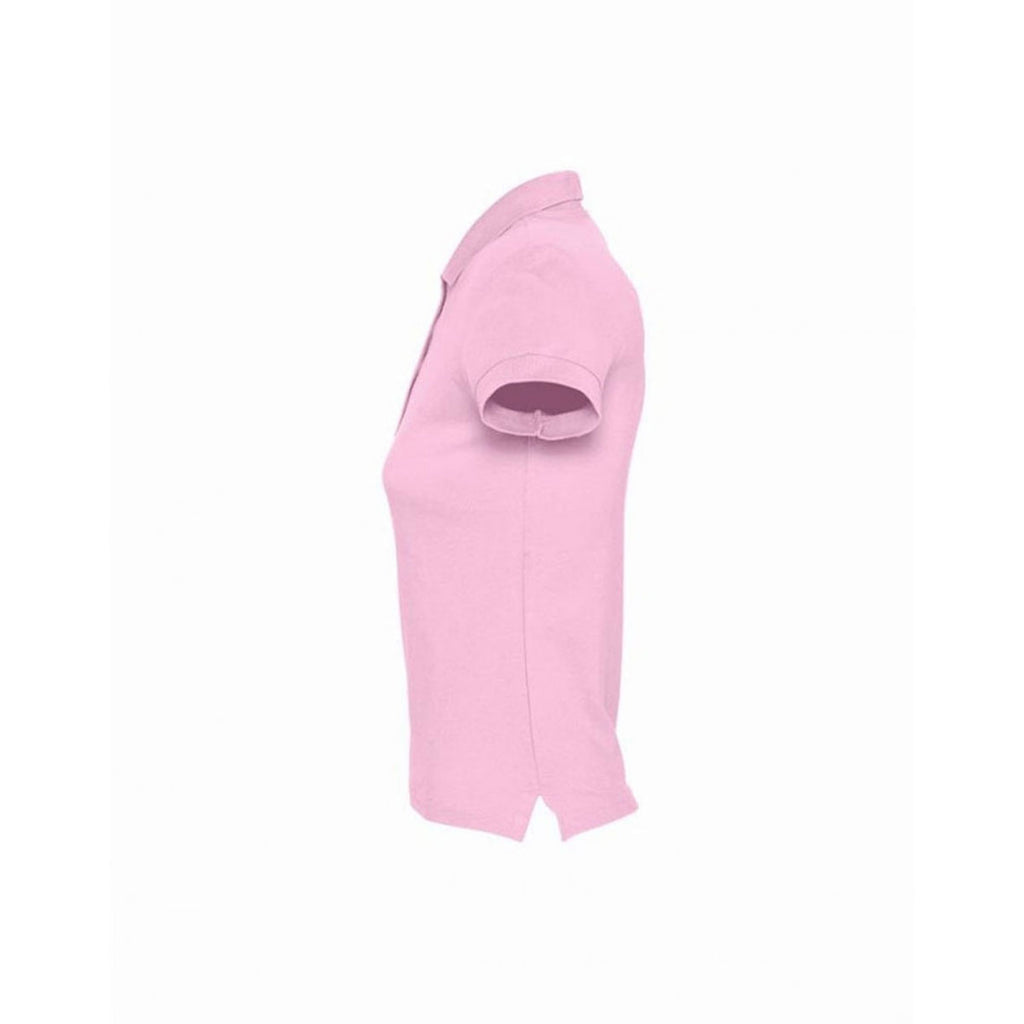 SOL'S Women's Pink Passion Cotton Pique Polo Shirt