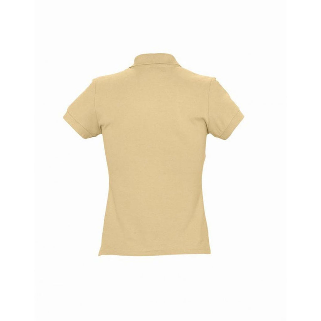 SOL'S Women's Sand Passion Cotton Pique Polo Shirt