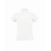SOL'S Women's White Passion Cotton Pique Polo Shirt