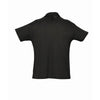SOL'S Men's Black Summer II Cotton Pique Polo Shirt