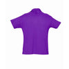 SOL'S Men's Dark Purple Summer II Cotton Pique Polo Shirt