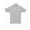 SOL'S Men's Grey Marl Summer II Cotton Pique Polo Shirt