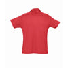 SOL'S Men's Red Summer II Cotton Pique Polo Shirt