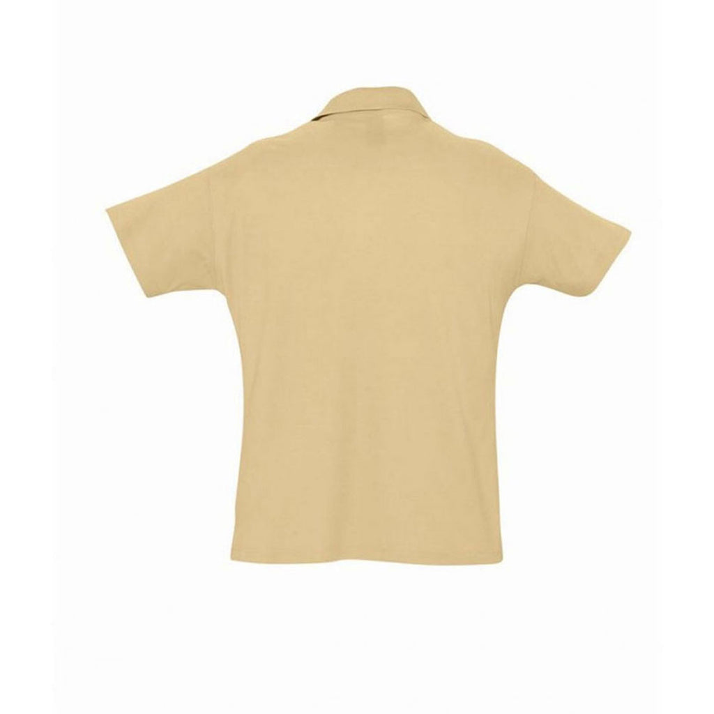 SOL'S Men's Sand Summer II Cotton Pique Polo Shirt