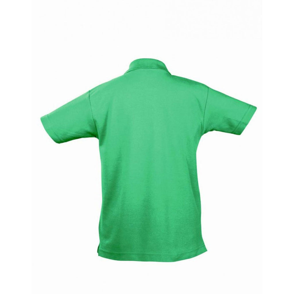 SOL'S Youth Kelly Green Summer II Cotton Pique Polo Shirt