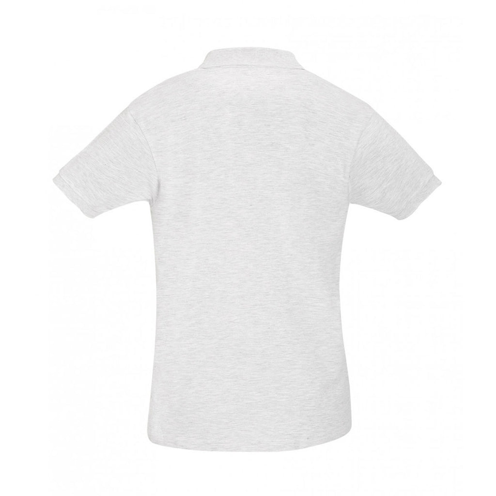 SOL'S Men's Ash Perfect Cotton Pique Polo Shirt