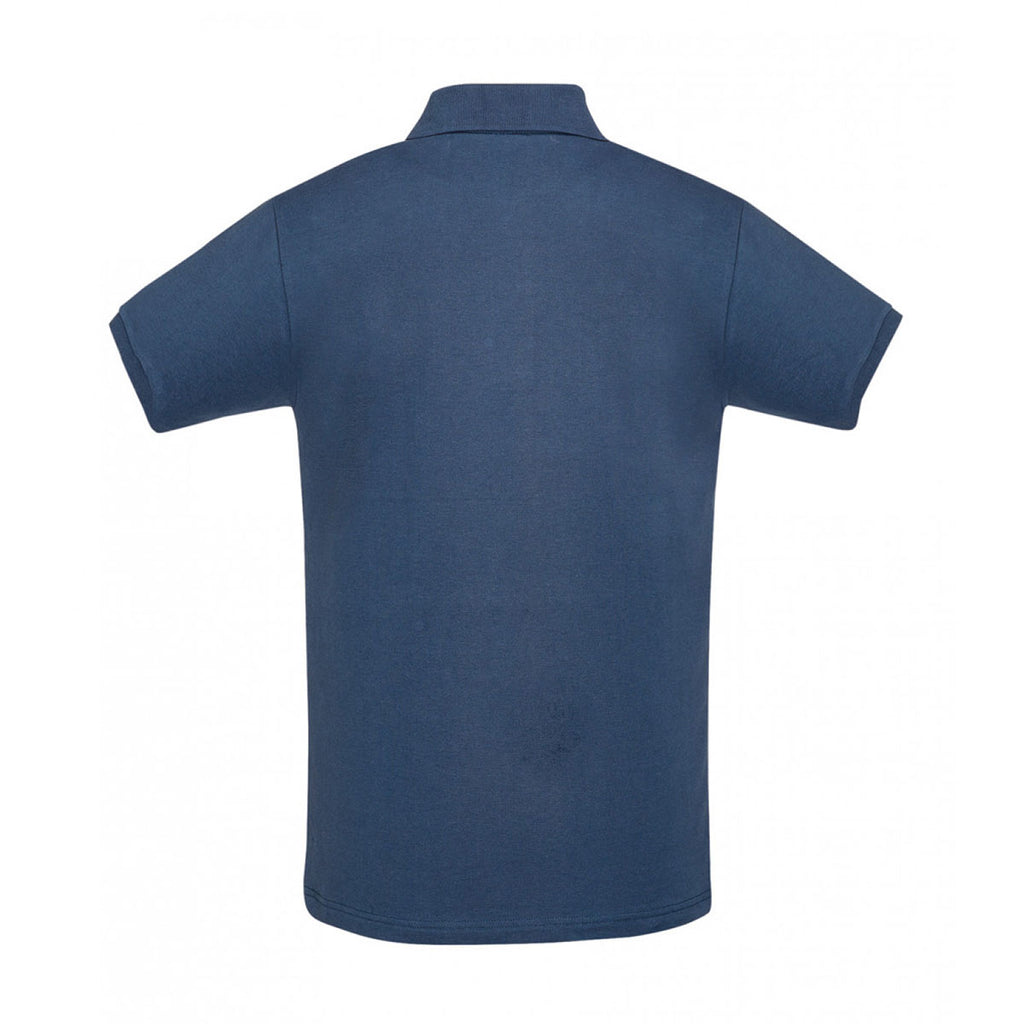 SOL'S Men's Denim Perfect Cotton Pique Polo Shirt