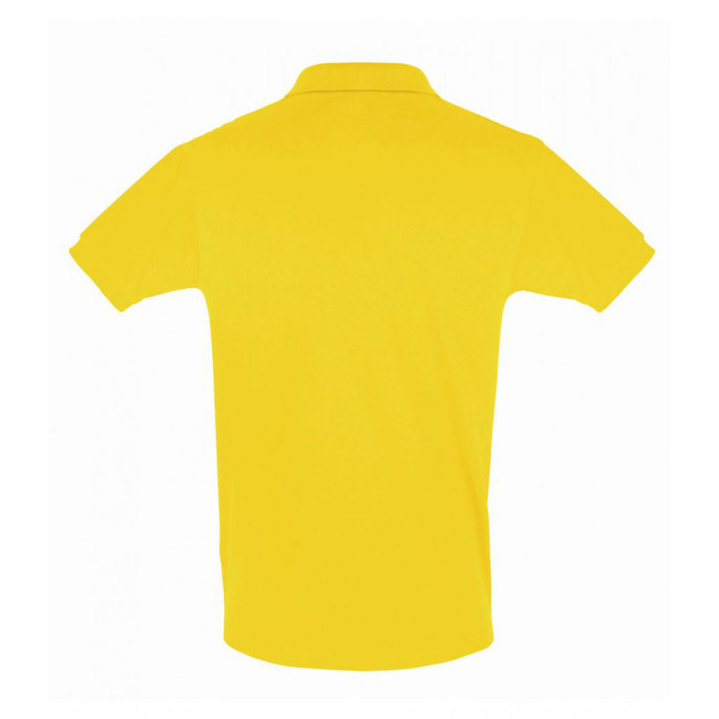SOL'S Men's Gold Perfect Cotton Pique Polo Shirt