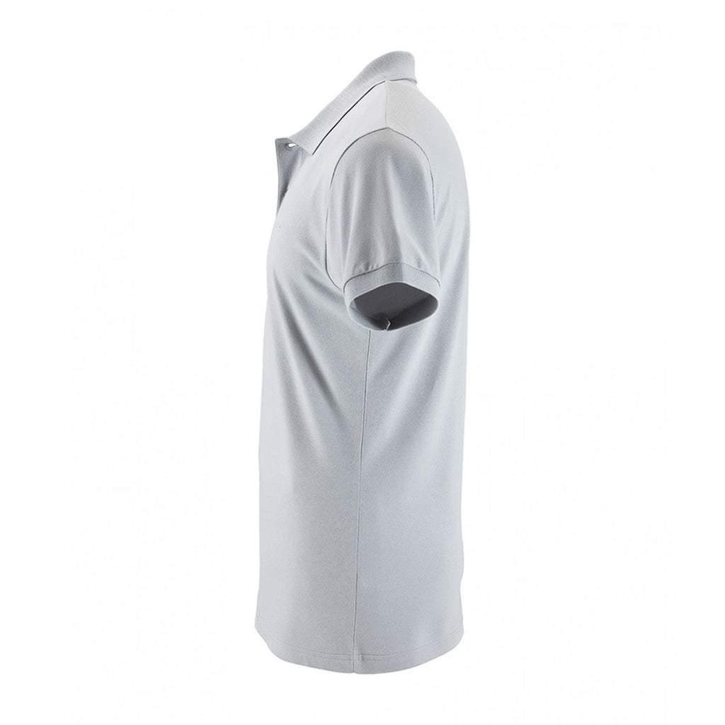 SOL'S Men's Pure Grey Perfect Cotton Pique Polo Shirt