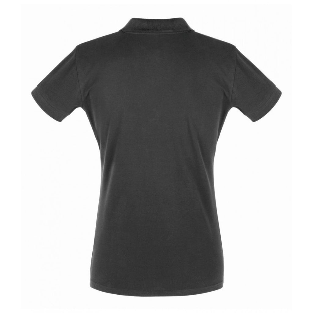 SOL'S Women's Dark Grey Perfect Cotton Pique Polo Shirt